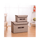 thumbnail image 3 of 6 Unidades Cajas Organizadoras De Tela Plegables Con Tapas Lab.G Café, 3 of 5