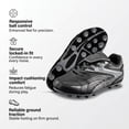 thumbnail image 3 of Vizari Youth Firm Ground Soccer Cleats – Comfortable, Durable Outdoor Soccer Shoes for Boys and Girls, Black, 1.5, 3 of 6