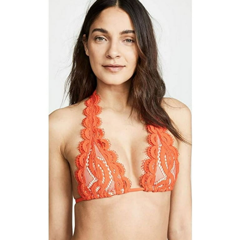 PQSwim, Lace Halter Bikini Orange