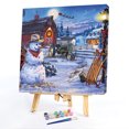 thumbnail image 2 of Kit de pintura por números DIY muñeco de nieve arte al óleo imagen artesanía decoración de la pared del hogar (H1327) Hugtrwg Para estrenar, 2 of 9