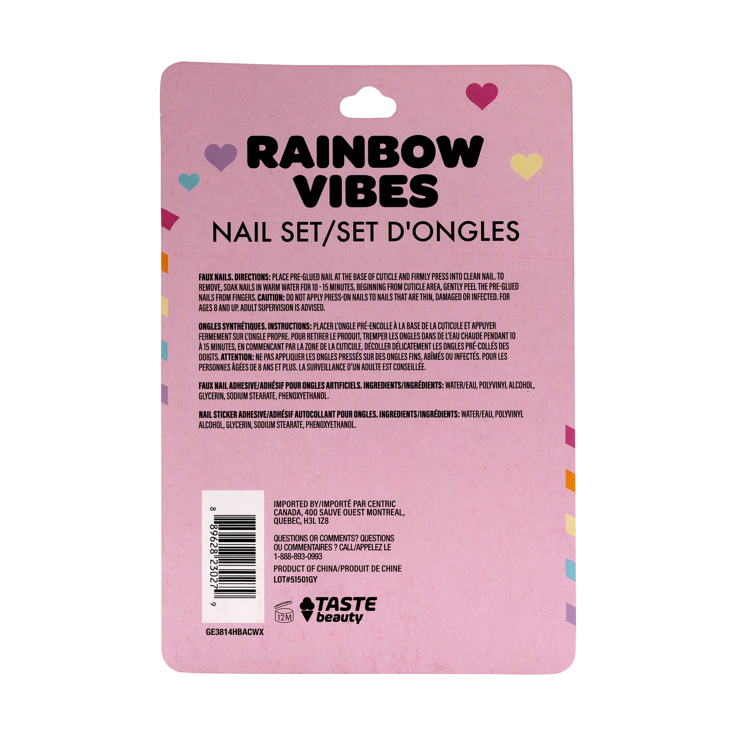 Set de 24 ongles à coller Taste Beauty B
