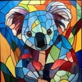 thumbnail image 1 of 5D DIY Taladro Koala Vidrieras Kit 40x40cm, 1 of 9