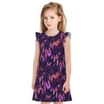 thumbnail image 1 of Vsdgher Attrape-Rêves Violet pour Filles Chemises de Nuit Manches Courtes à Volants Robe de Nuit Pyjama pour Fête Pyjama-TTG, 1 of 6
