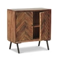 thumbnail image 6 of Yordani Mid-Century Modern Handcrafted Mango Wood Sideboard, Dark Brown, 6 of 12
