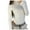 White, variant on Elainilye Fashion Thong Shaper Tummy Control Solid Rompers Jumpsuit High-necked Long Sleeve Jumpsuit Bodysuit,Black