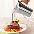 thumbnail image 2 of Peohud Double Insulated Gravy Boat with Lid, 700ml Stainless Steel Gravy Jug with Hinged Lid, Gravy Warmer Pitcher for Home, Easy Clean Serving Jug for Custard and Cream, 2 of 6