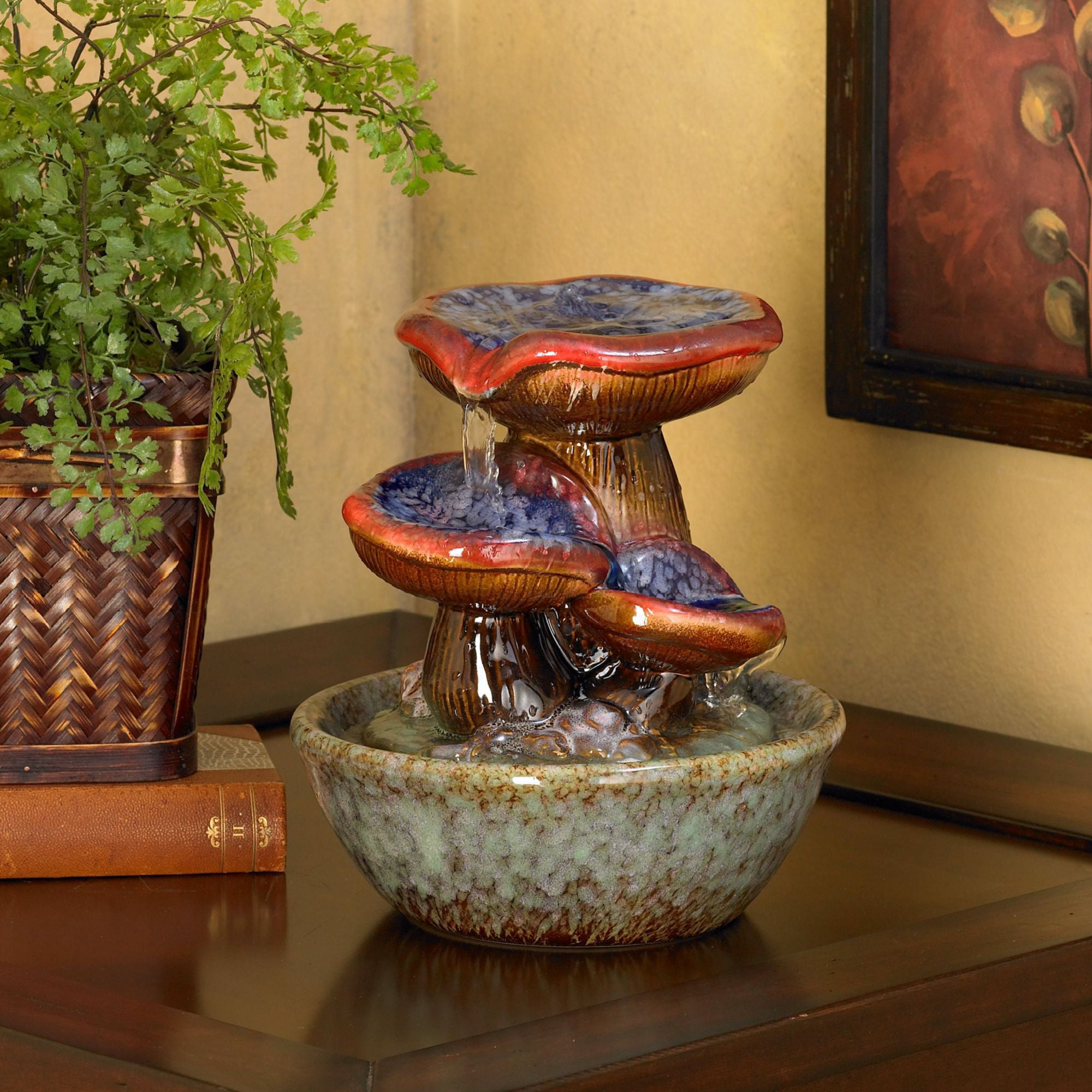 NIB Alpine Collection 100% Handmade Tabletop Indoor Fountain ~ GREAT GIFT 