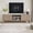 Alder Grey, variant on OKD 70" Modern Farmhouse TV Stand with 2 Soft Close Door, Fluted Entertainment Center Console Table, Media Furniture for Living Room, Dark Walnut