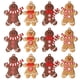thumbnail image 1 of 24 piezas de adornos adorables de árbol de Navidad que cuelgan adornos de hombre de jengibre de PVC, 1 of 6