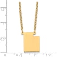 thumbnail image 3 of Ss/Gold Plated Sterling Silver/Gold-Plated Utah State Necklace Made In United States xna706gp-ut, 3 of 5