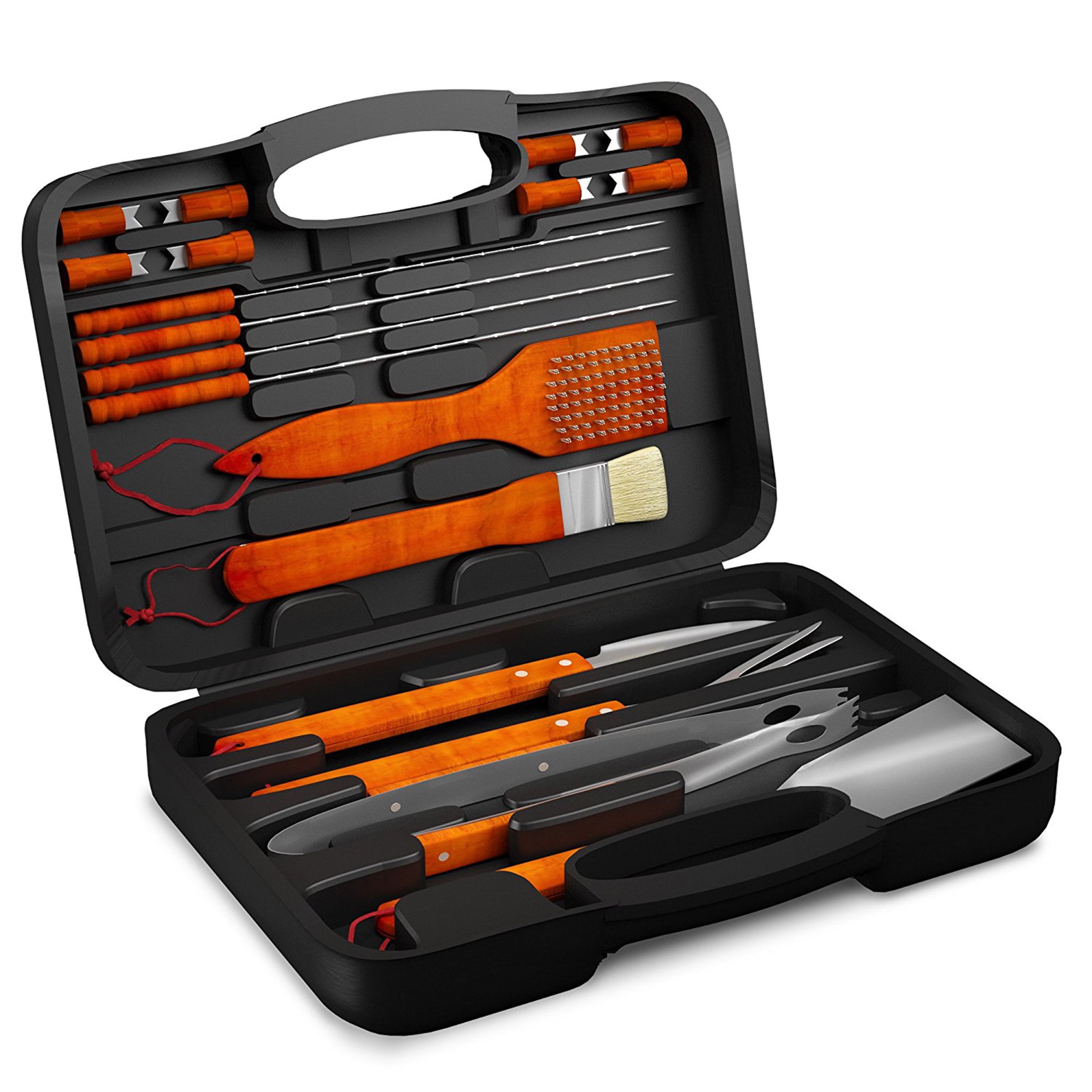 20 Piece Stainless Steel Barbecue Tool Set with hard case 