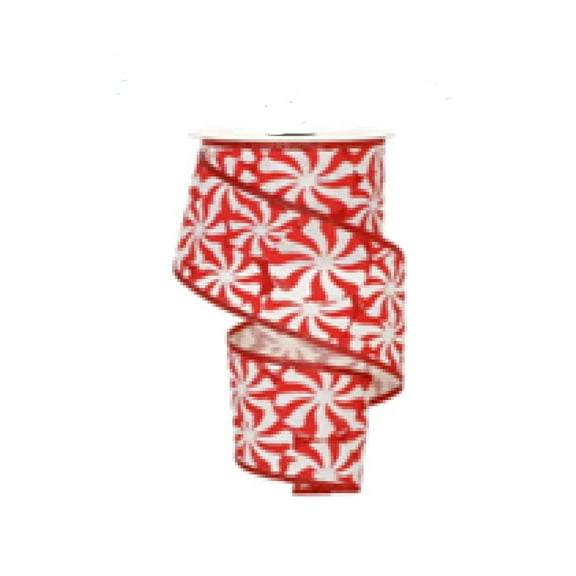 Northlight Red Square Wired Craft Christmas Ribbon 2.5" x 10 Yards