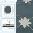 thumbnail image 2 of SUNWINGS 9" x 9" Blue Vinyl Wall and Floor Tiles, for Kitchen Bathroom 16 Piece, 2 of 9