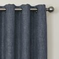thumbnail image 4 of (2 pack) Quinn Blackout Single Curtain Lined Grommet Panel, 50" x 108", Navy, 4 of 6
