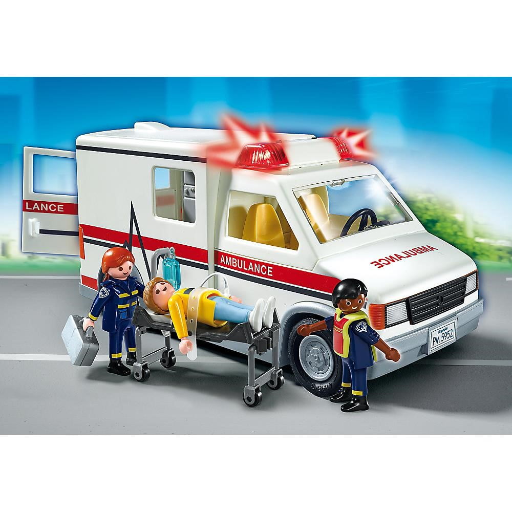 toy ambulance with stretcher