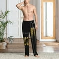 thumbnail image 2 of Honiee Happy New Year 2024 (2) for men - a sleek fusion of Straight Pajama Pants, versatile Lounge Pants, and cozy Sleepwear, all rolled into one-Large, 2 of 6