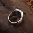 thumbnail image 2 of Glossy Black Gem Ring Simple Style, 2 of 2