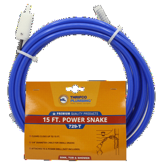 Prosource-DC00001-25-Power Drain Snake 1/4 in Dia x 25 ft L High
