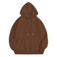 thumbnail image 6 of CILENON Women's Oversized Sweatshirt Women's Fashion Casual Letter Floral Print Long Sleeve Hooded Sweatshirt with Drawstring Pockets Free Shipping(Brown,L), 6 of 6