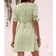 thumbnail image 4 of Vestido de manga corta,Vestido de mujer Vestido con cuello en V y lazo Vestido de verano Rendimiento probado, 4 of 6