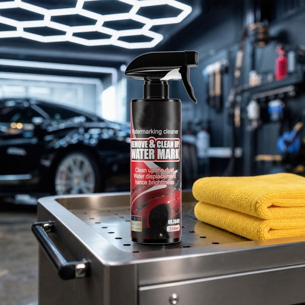 Eliminador de Manchas de Agua Dura para Pintura y Cristales de Automóviles: Spray de Descontaminación Profunda para Exteriores de Automóviles, Limpia Eficazmente Manchas de Agua y Película de Aceite.