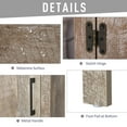 thumbnail image 5 of kleankin Bathroom Floor Cabinet Storage with Drawer and Adjustable Shelf for Entryway or Living Room, Barnwood, 5 of 9
