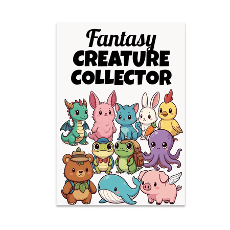 Fantasy Creature Collector Poster - Fantasy Art Enthusiast - 13x19 Poster Print