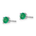 thumbnail image 2 of Primal Gold 14 Karat White Gold Emerald Earrings, 2 of 4