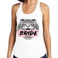thumbnail image 2 of Tiger Bride Tank Top Fitted Racerback Women's Small White, 2 of 5