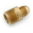 thumbnail image 2 of 5/8" Flare x 1/2" Male Pipe Thread Brass Flare Connector Lead Free Com, Pack of 5, 2 of 3