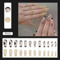 thumbnail image 1 of Uñas postizas a presión, uñas postizas europeas, uñas postizas a presión, con sellado UV, uñas brillantes, cobertura total, uñas postizas artificiales, uñas para mujeres, 1 of 5