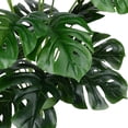thumbnail image 4 of Plantas de hojas de palma artificiales Faux Fake Monstera Hoja de tortuga Tropical Palmera grande Hojas Planta Plantas de plástico resistentes a los rayos ultravioleta al aire libre (verde), 4 of 5