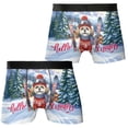 thumbnail image 3 of Hello Welcome Winter The Ski Shih Tzu Snowy Day All Over Print Boxer Briefs Underwear for Men Dad Lion Dog Lover Gifts - 13013, 3 of 6