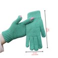 thumbnail image 3 of Lilgiuy Women's Winter Touch Screen Knit Gloves Warm Lining Three Finger Double Touchable Screen Fingertip Design Mittens for Skiing Snowboarding Mountaining, 3 of 4