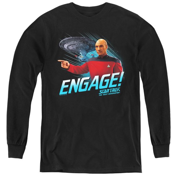 Star Trek - Engage - Youth Long Sleeve Shirt - Small