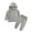 Gray, variant on Gytharion Kids 2PC Fleece Lined Sweatsuits Warm Thickened Solid Color Hoodies Suits Kangaroo Pocket Pullover Sweatshirts and Elastic Wasit Jogger Pants Outfits for Fall and Winter,1Y-13Y