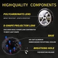 thumbnail image 4 of 1PCS Voiture LED Phare 7in 500W Rond Headlamp X-type Super Lumineux Plug Wire Harnais Remplacement pour Jeep Wrangler Land Rover Défenseur Hummer, 4 of 7