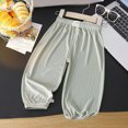 thumbnail image 2 of 3-4T Toddler Solid Color Lightweight Jogger Pants, Elastic Waist Loose Casual Trousers for 9 12 18 Months 2T 3T 4T 5T 6T 7T 8T Boys Girls Daily Wear,Grey, 2 of 4