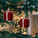 thumbnail image 5 of Adornos Colgantes Flocados Para Ventanas De Rboles De Navidad, Flocados, 2 Pulgadas, Tamao Pequeo, Para Colgar En Rboles De Navidad, Para Colgar En Ventanas, Paquete De 1, Rojo, UKHBMC, 5 of 8