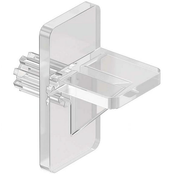 Knape & Vogt 335P CL Plastic Shelf Support Pin for 1/4" Hole, Clear, 12 Piece Pack