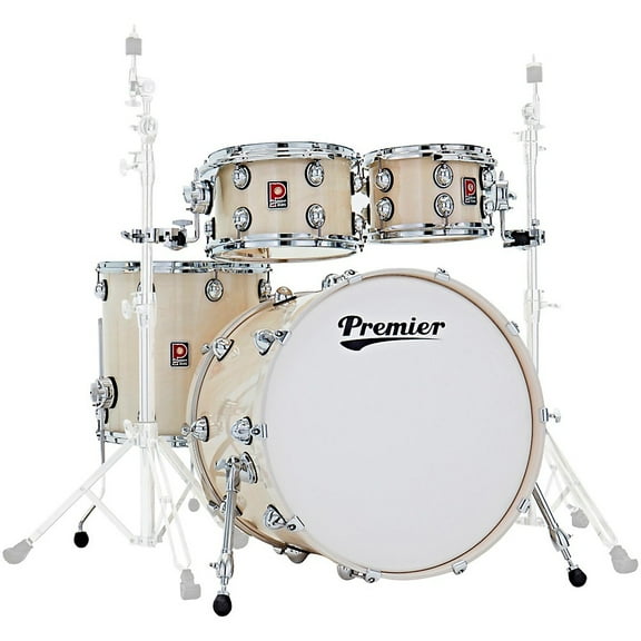 Premier Genista Classic Birch 4-Piece Shell Pack With 22" Bass Drum Ermine