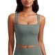 thumbnail image 1 of Top deportivo CRZ YOGA Butterluxe de corte largo con escote cuadrado gris - S, 1 of 4