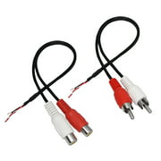 RIIEYOCA RCA Audio Y Splitter Cable, Twin RCA Plugs Adapter Stereo Cable, for Car Audio, Subwoofer, TV, CD Player, Home