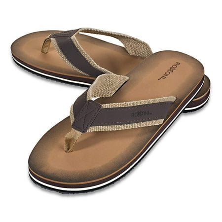 Roxoni Mens Thong Flip Flop Sandals |Comfort Driven Design with Anti Skid Rubber Sole |  (Best Rubber Flip Flops)