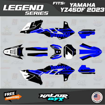 Kalair GFX Graphics Kit for Yamaha YZ450F (2023) Legend Series