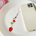 thumbnail image 4 of SIEYIO Lovely Strawberry Keychain Strawberry Phone Pendant Unique Bag Charm Sweet Phone Chain Perfect Gift for Fashion Lover, 4 of 17
