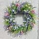 thumbnail image 5 of Corona de primavera con flores silvestres, ideal para decorar el hogar y el patio., 5 of 7