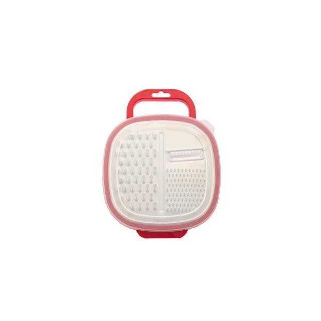 Ounissouiy Rebanadora de verduras Zanahoria Rallador afilado Resistente a la oxidación Trituradora universal dura Gadgets Multifuncional para Cocina y Comedor Rojo Grande