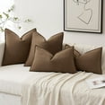 thumbnail image 4 of Wehilion 2pcs Decorative Pillow Covers Soft Chenille Couch Throw Pillows Farmhouse Cushion Covers with Elegant Design for Sofa Bedroom Living Room Home Decor, 4 of 13