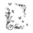 thumbnail image 6 of Color As Shown Floral Wall Art Butterfly Wall Stickers Air Bubble Resistant Easy To Apply Mirrored Plastic Objects, 6 of 9